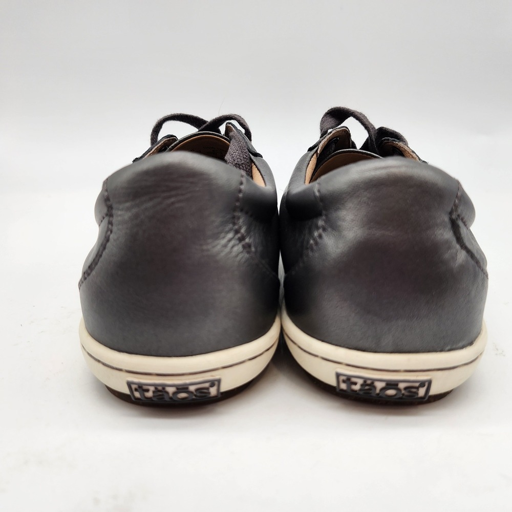 Taos Onward Sneakers Women's 6.5‎ Pewter Metallic Leather Lace Up - Picture 7 of 9